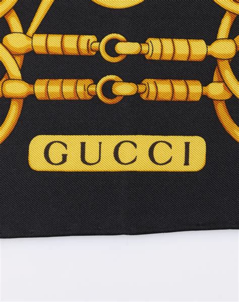 men gucci horse scarf|vintage Gucci handkerchief.